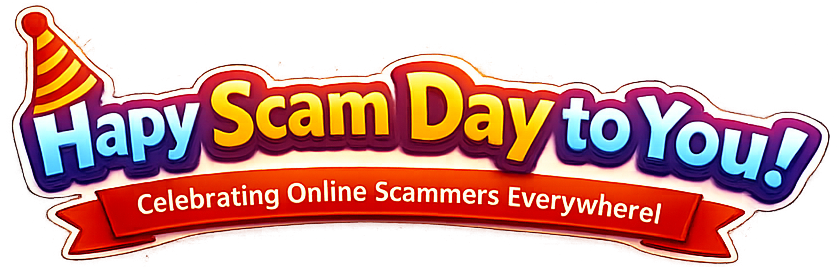 Happy Scam Day to You banner